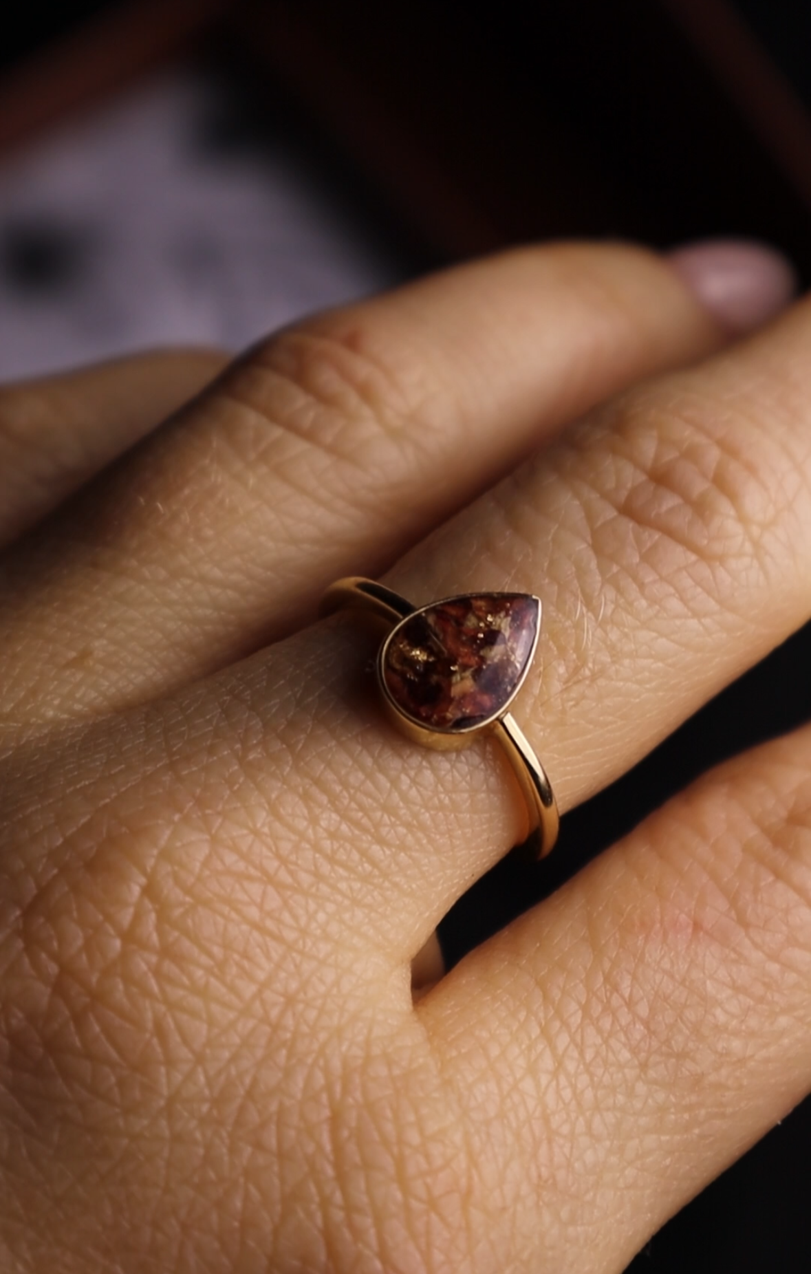 Teardrop ring