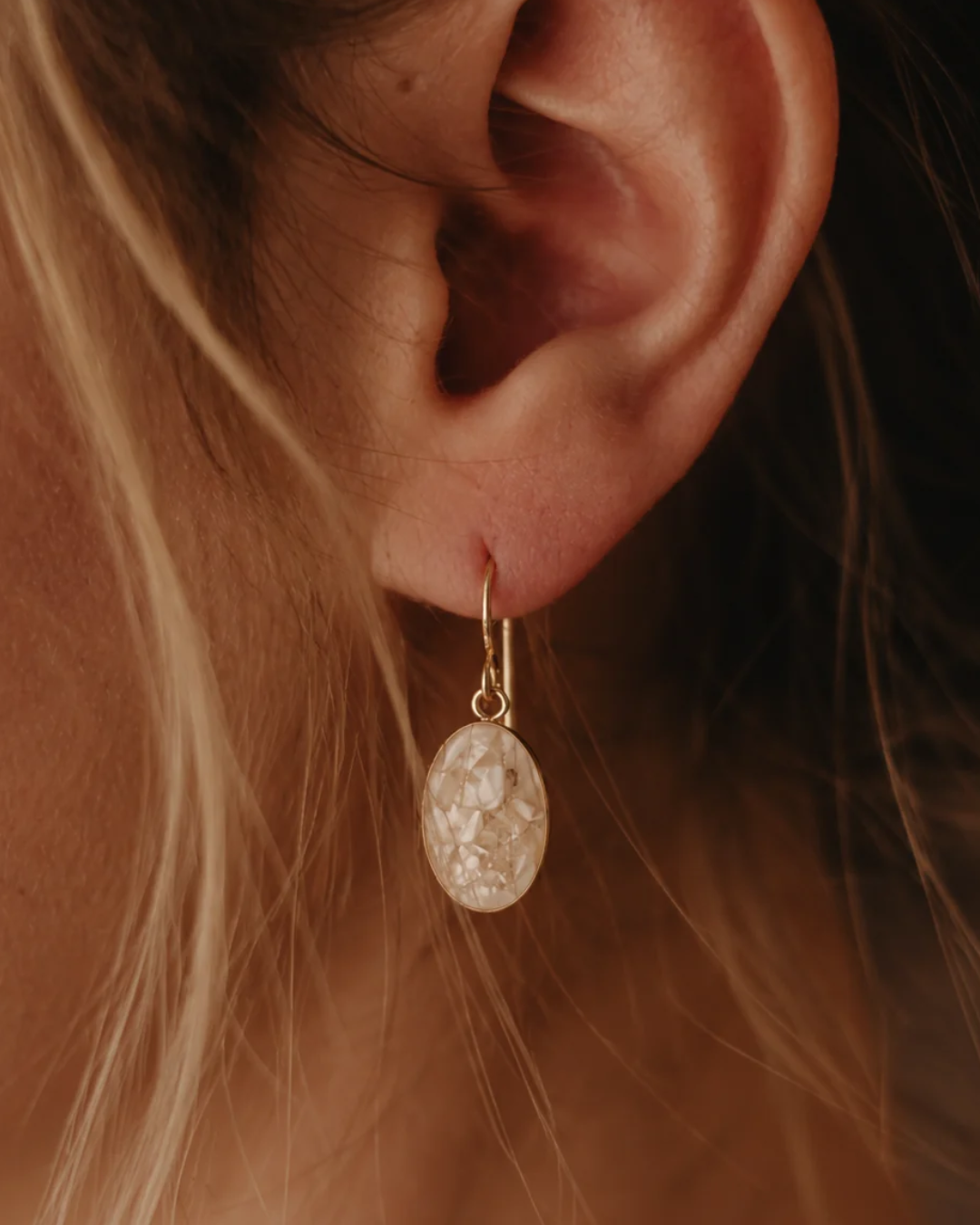 Oval Dangle Earrings